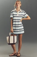 English Factory Short-Sleeve Polo Mini Dress