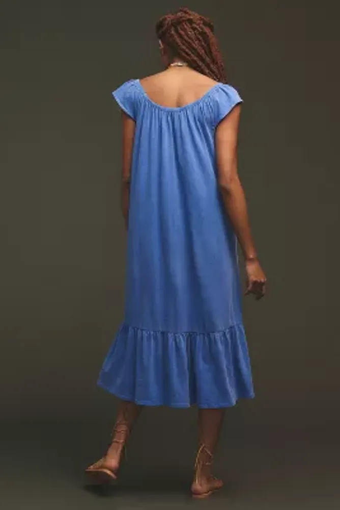 Sundry Flutter-Sleeve Dress