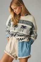 Sundry Palm Fair Isle Sweater