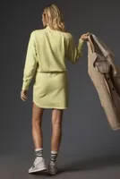Sundry Long-Sleeve Mock-Neck Mini Dress