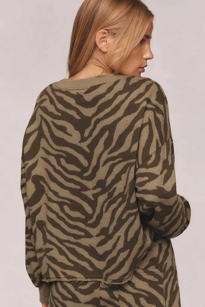 Sundry Femme Zebra Sweatshirt