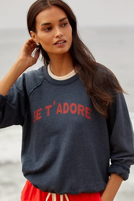 Sundry Je T'Adore Sweatshirt