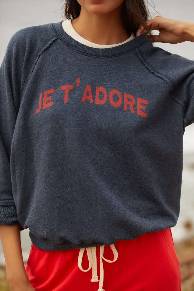 Sundry Je T'Adore Sweatshirt