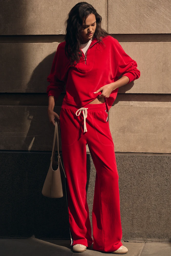 Sundry Collared Quarter-Zip Pullover