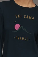 Sundry Long-Sleeve Ski Camp Graphic Tee