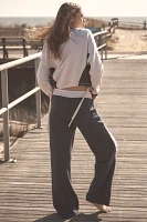 Sundry Wide-Leg Colorblock Sweatpants