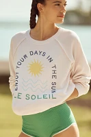 Sundry Le Soleil Graphic Crew-Neck Sweatshirt