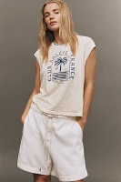 Sundry Cropped Muscle Tank Top
