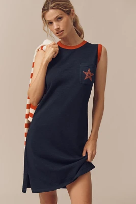 Sundry Jersey Graphic Midi Tank Dress