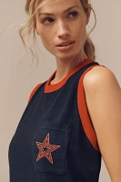 Sundry Jersey Graphic Midi Tank Dress