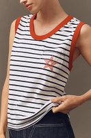 Sundry Stripe Pocket Tank Top