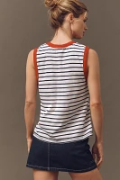 Sundry Stripe Pocket Tank Top