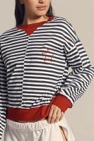 Sundry Stripe Long-Sleeve Pullover Top