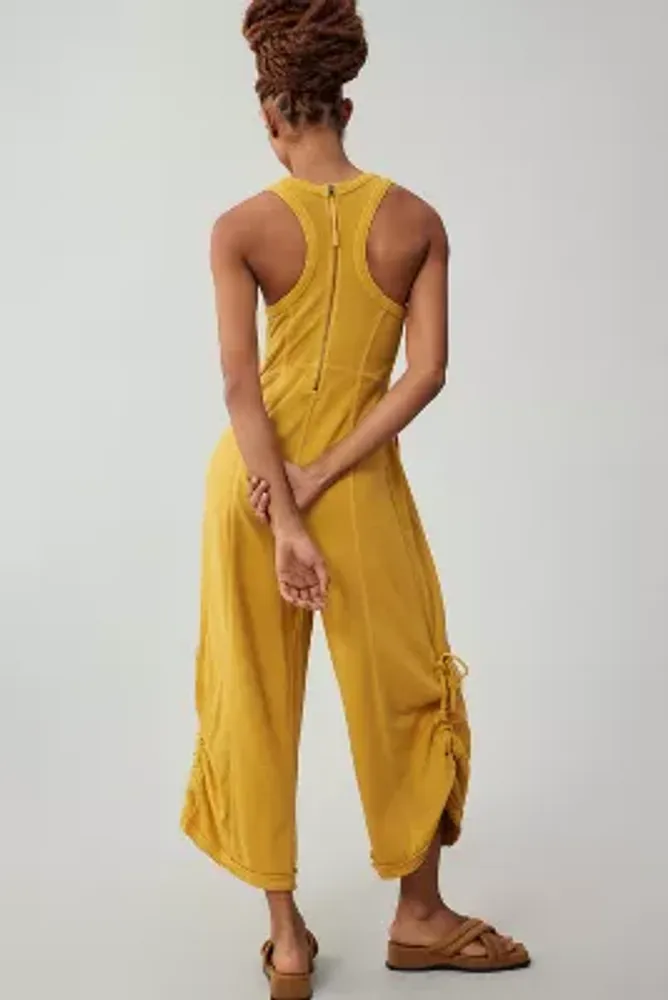 Daily Practice by Anthropologie Seamed Wide-Leg Jumpsuit