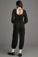 Daily Practice by Anthropologie Long-Sleeve Mayotte Jumpsuit