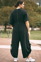 Daily Practice by Anthropologie Horizon Wide-Leg Jumpsuit: Short-Sleeve Edition