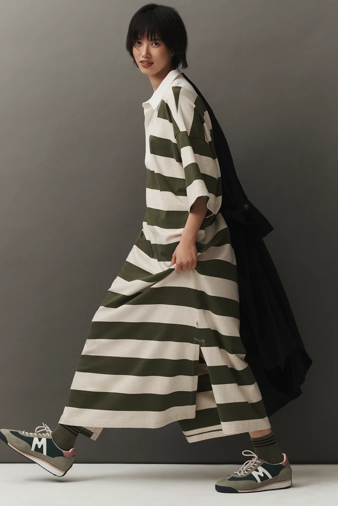 Daily Practice by Anthropologie Rugby Oversized Maxi Dress