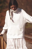 Daily Practice by Anthropologie Chunky Oversized Twofer Turtleneck Sweater Dress