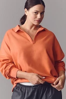 Daily Practice by Anthropologie Long-Sleeve Collared Pullover Top