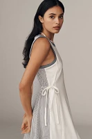 Daily Practice Ball Toss Pleated Midi Tank Dress
