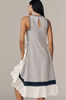 Daily Practice Ball Toss Pleated Midi Tank Dress