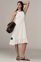 Daily Practice Ball Toss Pleated Midi Tank Dress