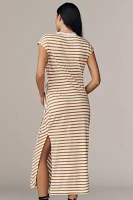 Daily Practice Tiebreaker Muscle-Sleeve Midi Dress