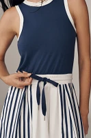 Daily Practice Sleeveless Drawstring Midi Dress