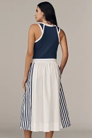 Daily Practice Sleeveless Drawstring Midi Dress