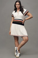 Daily Practice Check Mark Polo Knit Mini Dress