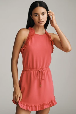 Sundays Mirabelle Ruffle Drawstring Mini Dress