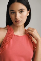 Sundays Mirabelle Ruffle Drawstring Mini Dress