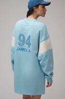 Araminta James Long-Sleeve V-Neck Fleece Mini Dress