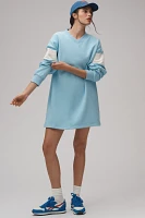 Araminta James Long-Sleeve V-Neck Fleece Mini Dress