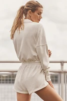 Daily Practice by Anthropologie Mock-Neck Long-Sleeve Romper