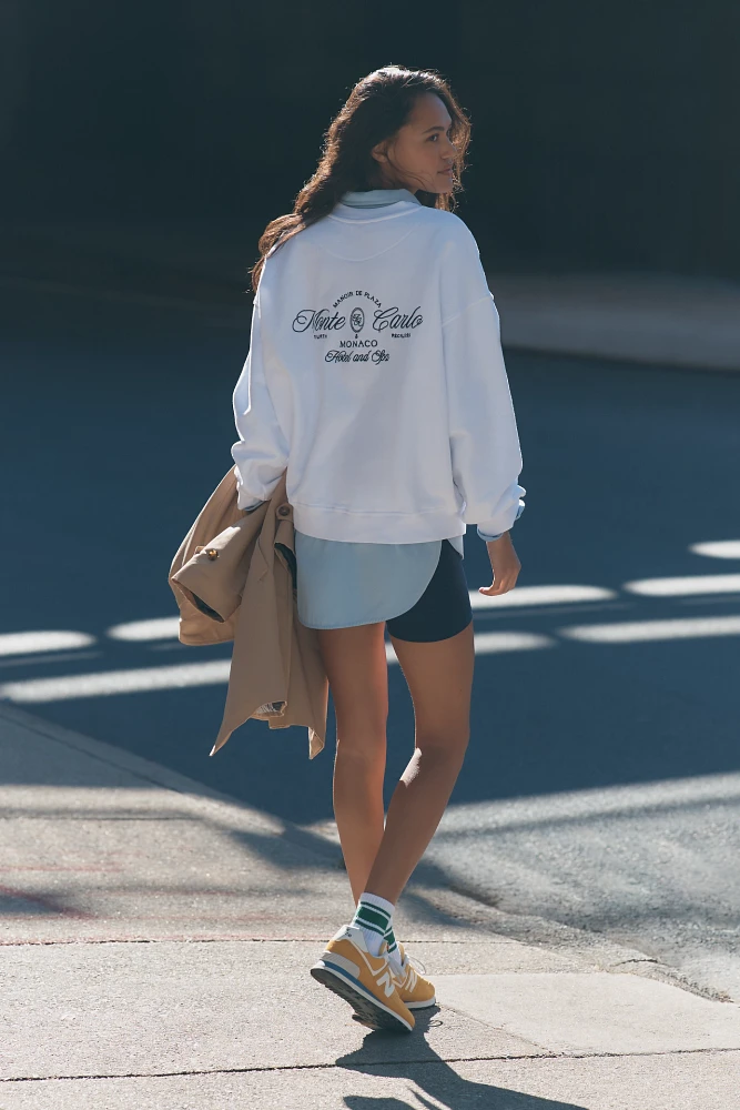 4th & Reckless Leone Monte Carlo Embroidered Oversized Sweatshirt