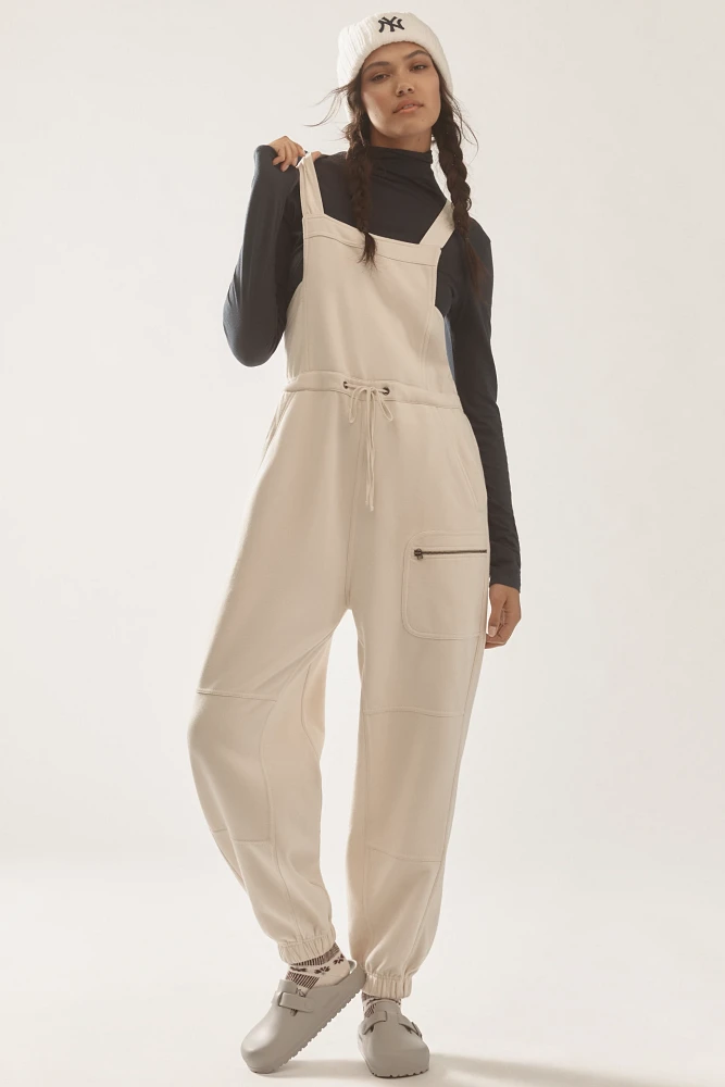 Daily Practice by Anthropologie Drawstring Overalls