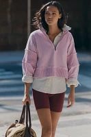 Daily Practice by Anthropologie Mock-Neck Half-Zip Pullover