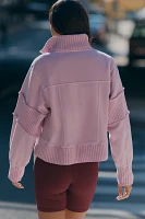 Daily Practice by Anthropologie Mock-Neck Half-Zip Pullover