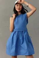 Daily Practice Gardenia Muscle Twofer Babydoll Mini Dress