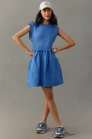 Daily Practice Gardenia Muscle Twofer Babydoll Mini Dress