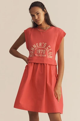 Daily Practice Gardenia Muscle Tank Twofer Dress