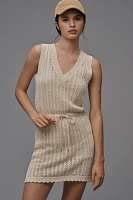 Sundays Tatum Sleeveless V-Neck Knit Mini Dress