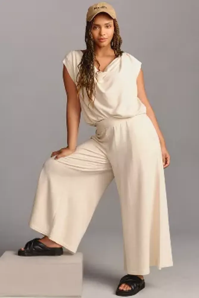 Daily Practice by Anthropologie Wide-Leg Lounge Pants