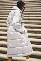 Daily Practice by Anthropologie Metallic Puffer Coat