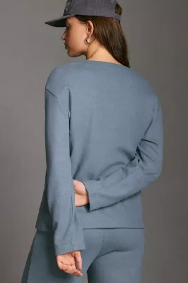 Daily Practice by Anthropologie Long-Sleeve Seamed Tee
