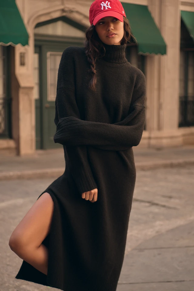 Daily Practice by Anthropologie Karigan Sweater Midi Dress: Turtleneck  Edition at MarketFair Shoppes in Princeton, NJ
