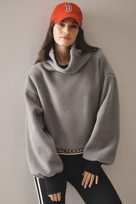 Daily Practice Mock-Neck Boxy Sweatshirt