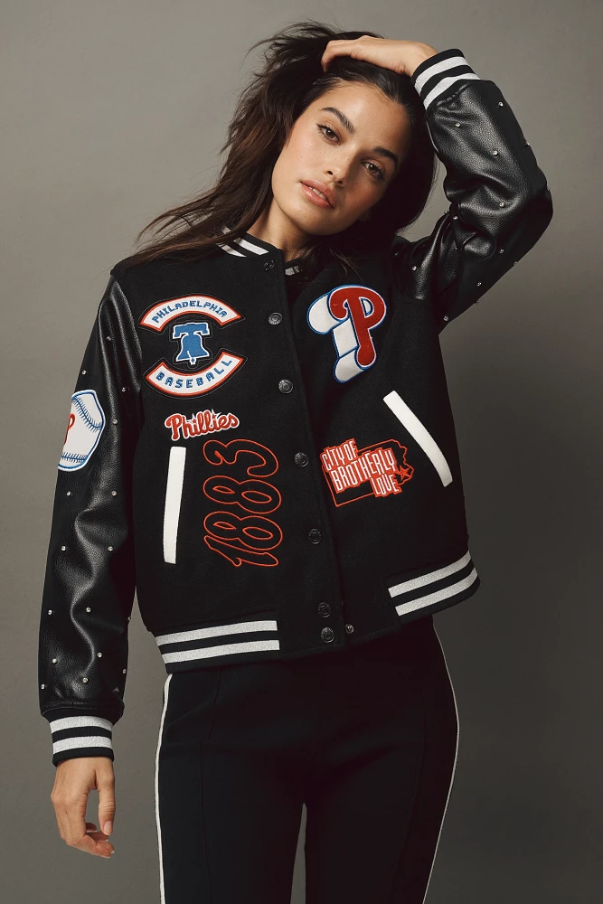 The Wild Collective Phillies Varsity Jacket