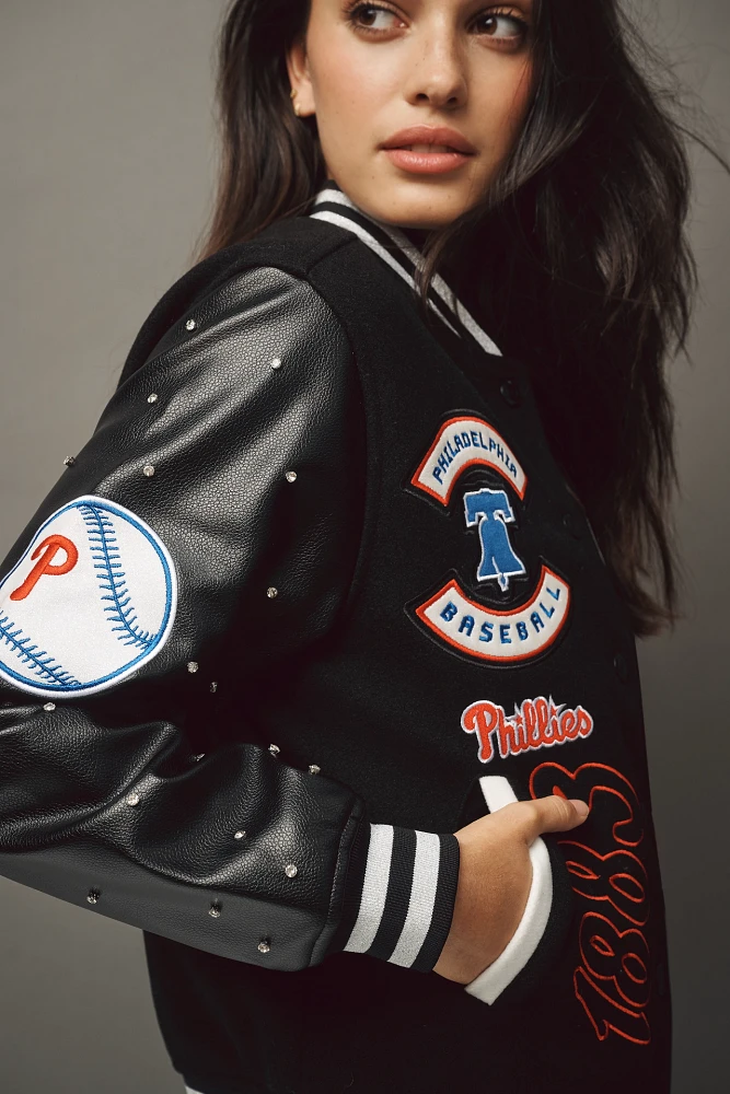 The Wild Collective Phillies Varsity Jacket